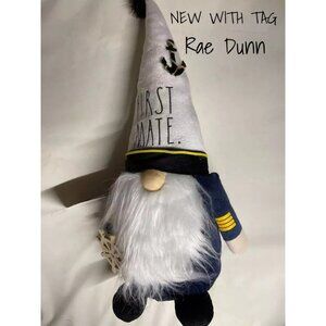 Rae Dunn Gnome ‘FIRST MATE’ Plush Toy - 20” Weighted Collectible, New Tags